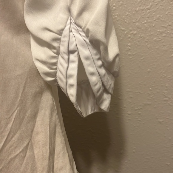 41 Hawthorn White Half Button Down Blouse Size M - Picture 4 of 9